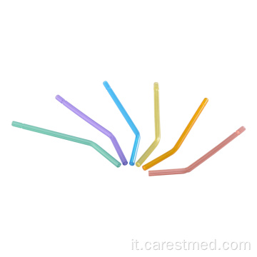 Punta della siringa ad aria monouso dentale a colori misti con anima in plastica